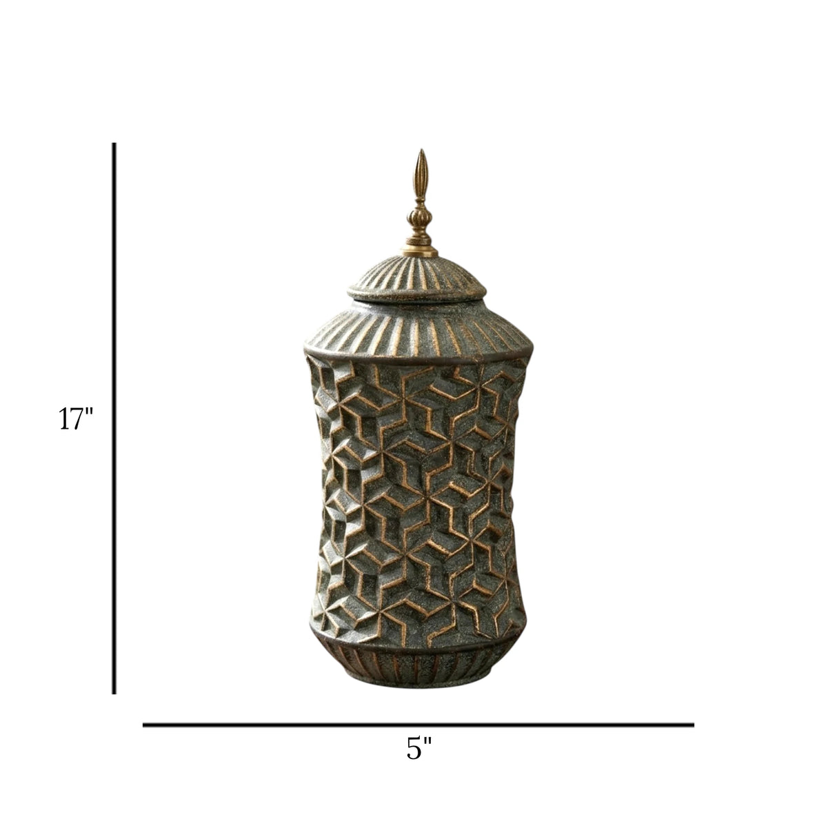 ceramic candy jar textured green large china