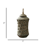 ceramic candy jar textured green large china