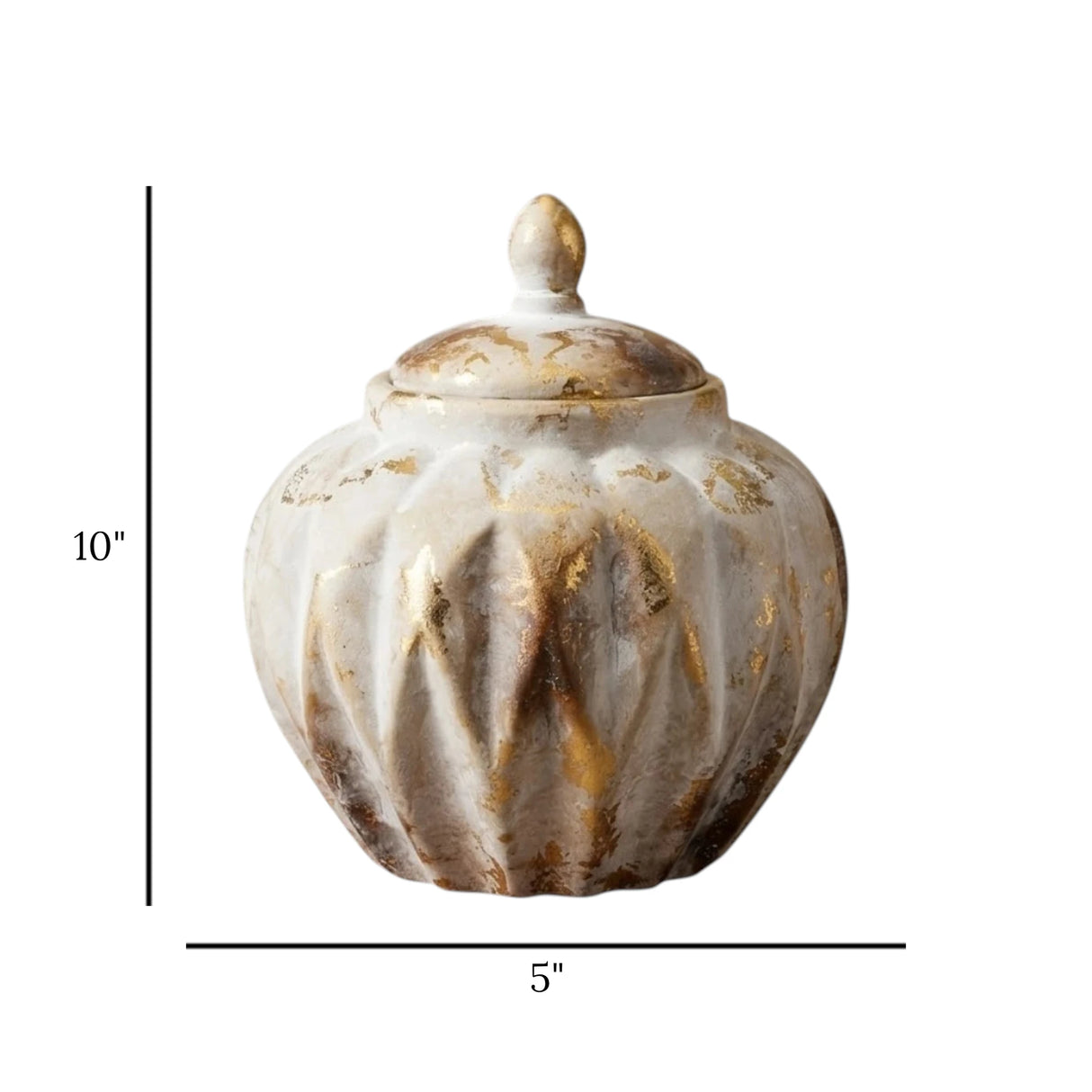 ceramic candy jar textured antique small china