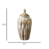 ceramic candy jar textured antique large china