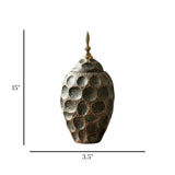 ceramic candy jar textured whole shaped antique small china