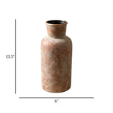 ceramic vase textured tint brown large china
