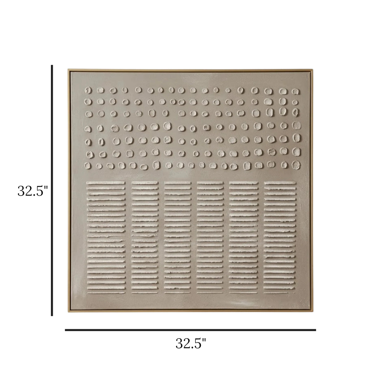 scenery embossed dots & lines 32.5''x32.5'' china
