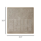 scenery embossed dots & lines 32.5''x32.5'' china