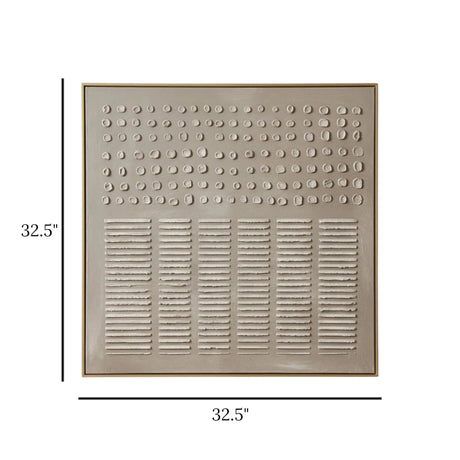 scenery embossed dots & lines 32.5''x32.5'' china