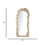 standing mirror fiber golden 72''x32'' china