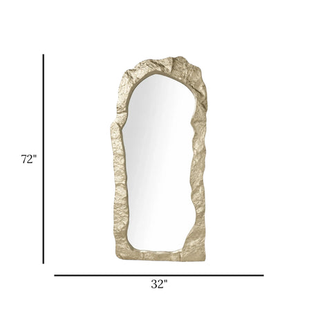 standing mirror fiber golden 72''x32'' china