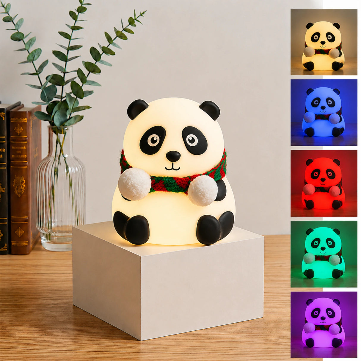 panda night lamp silicone 5.5"x4.5" china