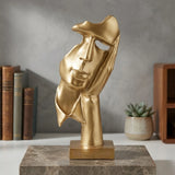 statue face in hand golden 10.5''x3'' china