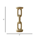 decorative candle stand chain light brown 9"x3" china