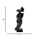 statue silent thinker black 10.5''x3'' china