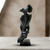 statue silent thinker black 10.5''x3'' china