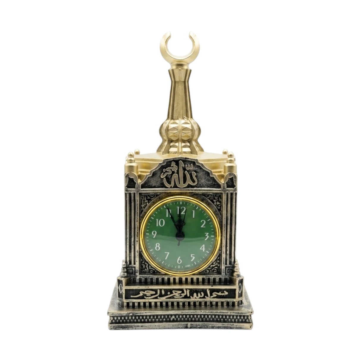 statue makka clock tower black & golden 12''x6'' china