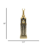 makkah clock tower black & golden 10''x2.5'' china