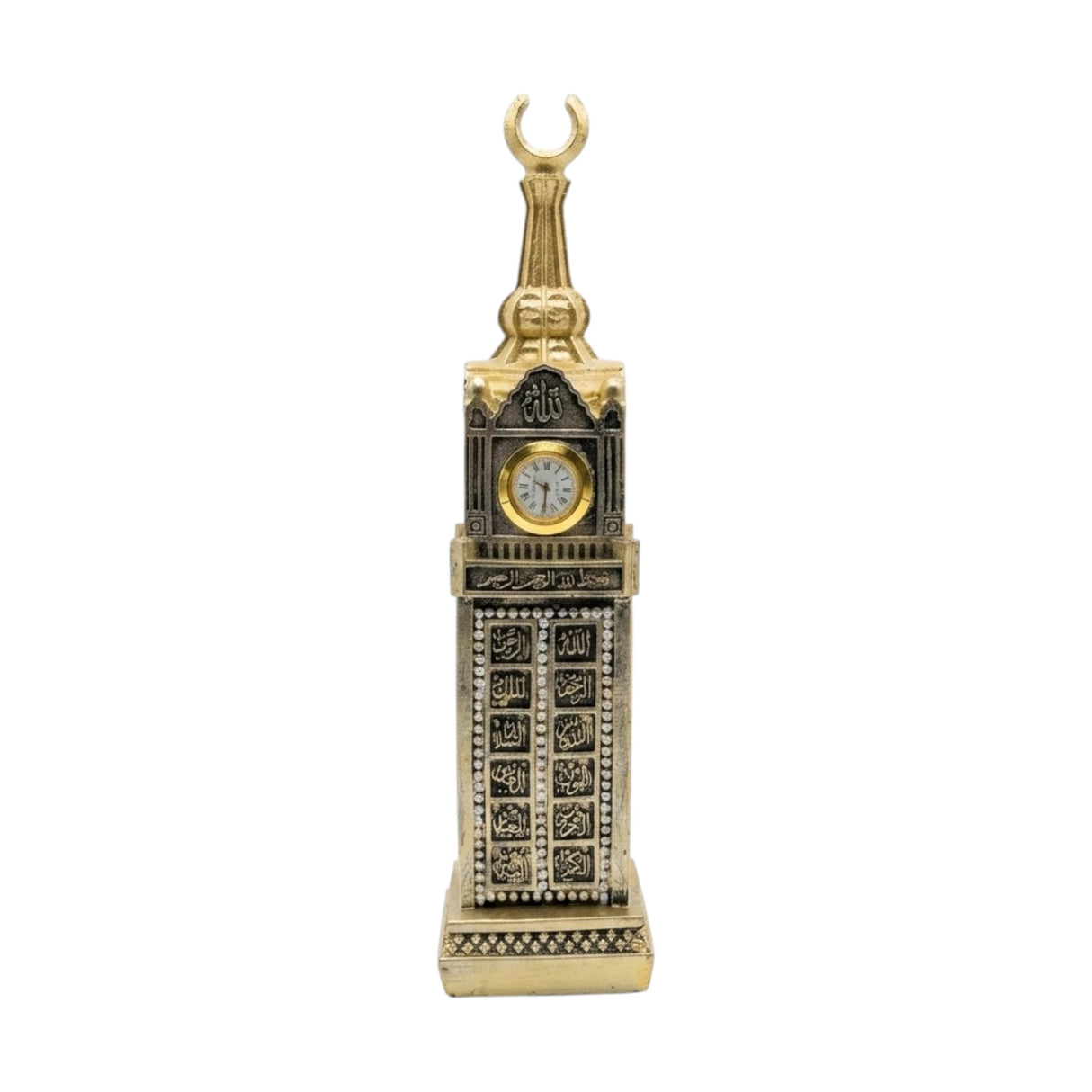 makkah clock tower black & golden 10''x2.5'' china