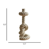 decorative candle stand rope white 9.5''x5.5'' china