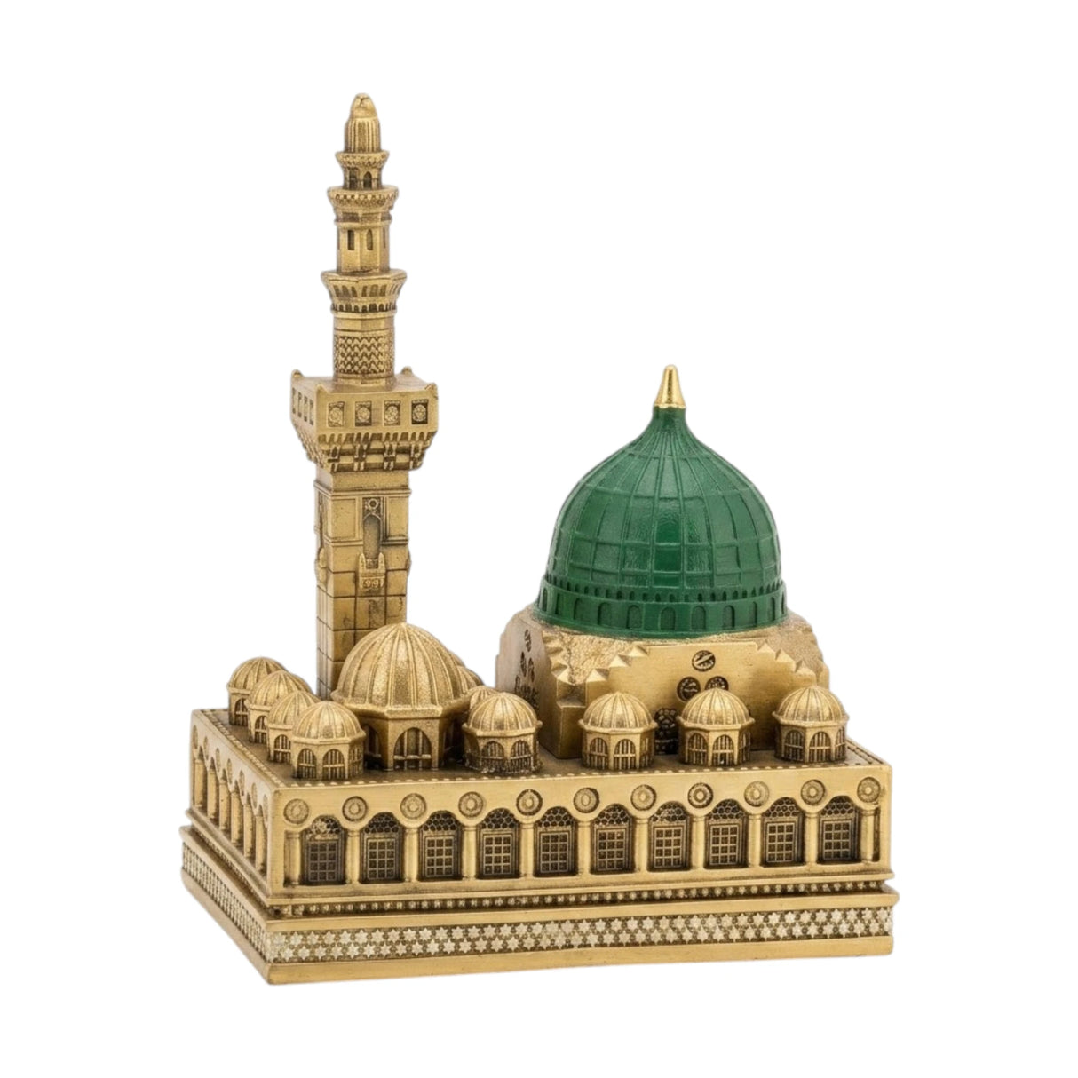 masjid-e-nabawi golden & green 9''x7'' china