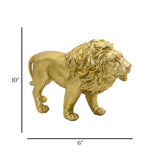 statue lion golden 10''x6'' china
