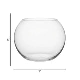 decorative glass fish bowl 7''x6'' china\