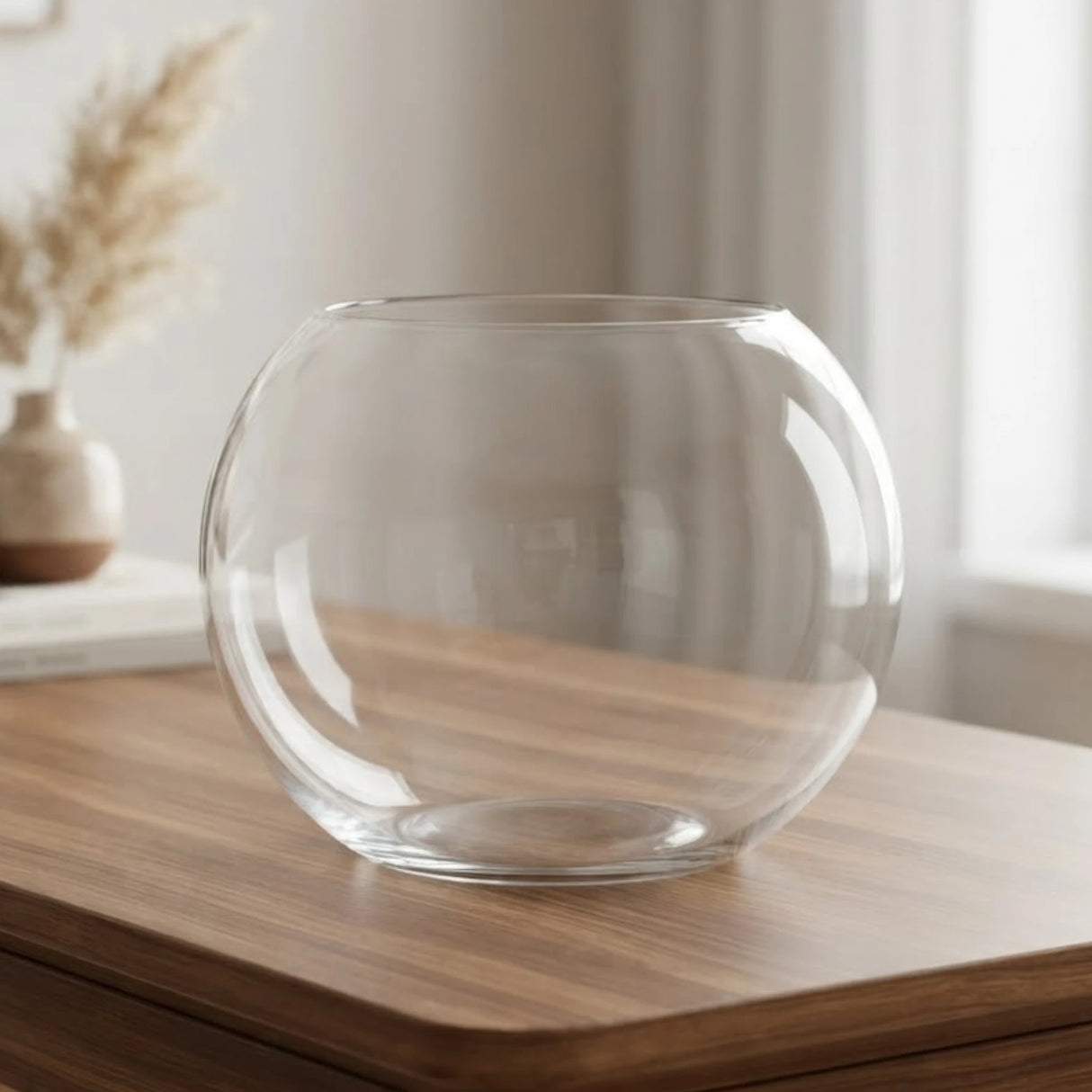 decorative glass fish bowl 7''x6'' china\