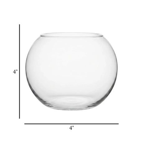 decorative glass fish bowl small 4''x4'' china
