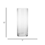 glass tube vase small 12''x5'' china