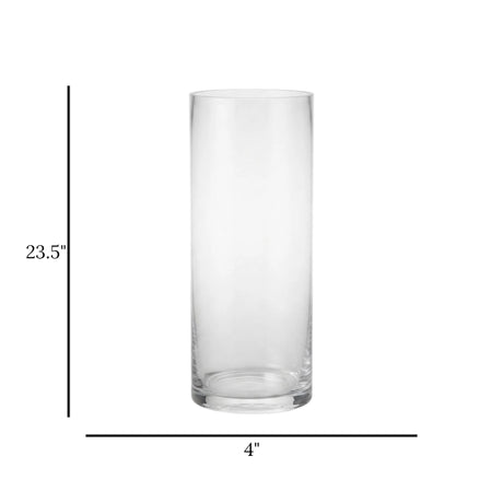 glass vase 23.5"x4" china