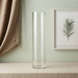 glass vase 23.5"x4" china