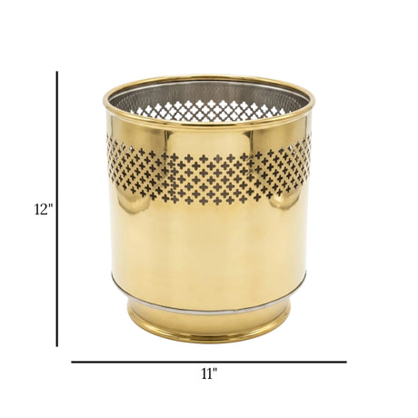 metal planter net golden 12''x11'' 4498