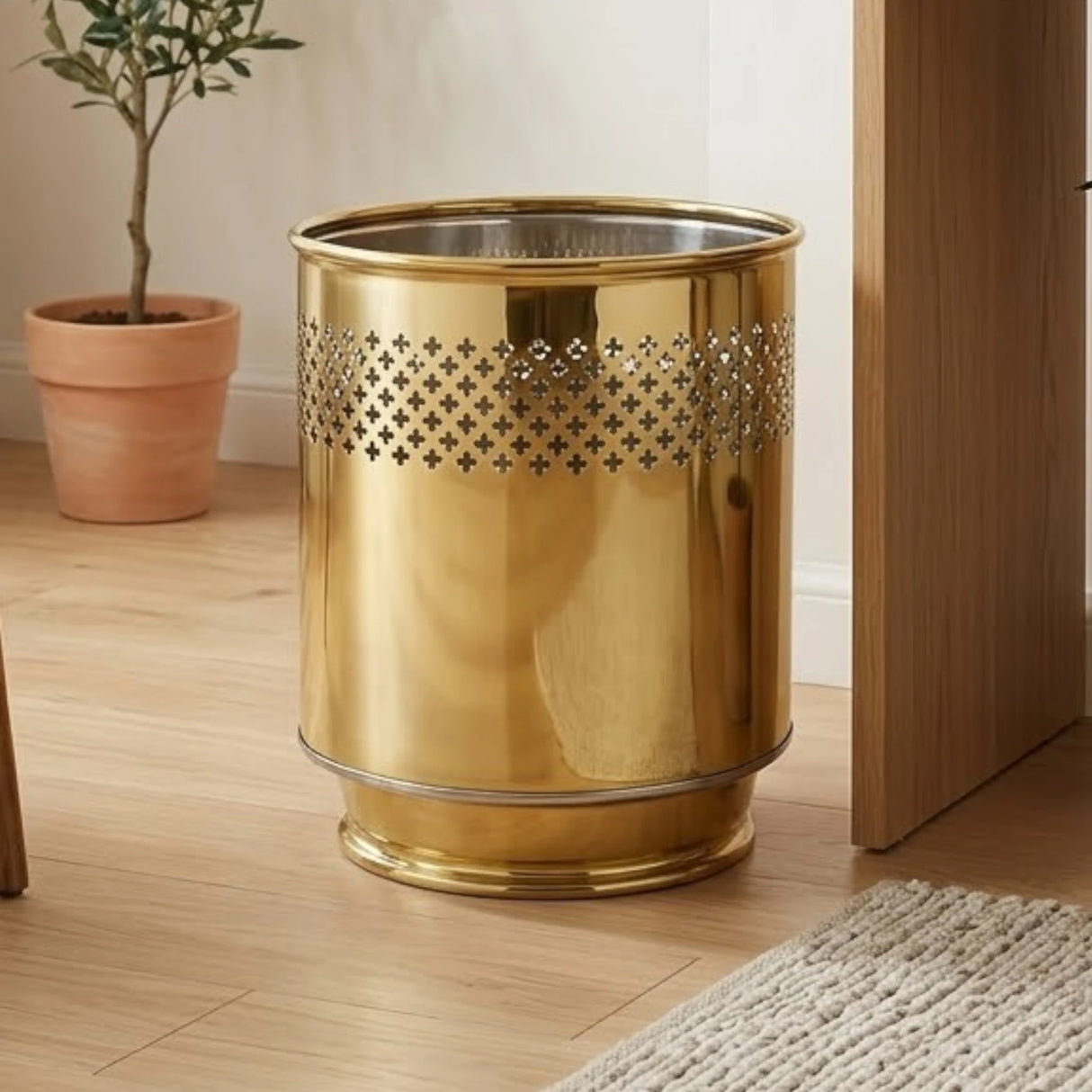 metal planter net golden 12''x11'' 4498