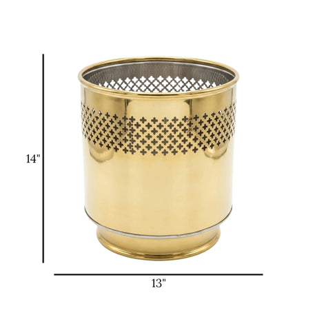 metal planter net golden 14x13 4499