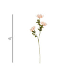 flower branch peony light peach 43'' china