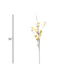 flower branch faux 2tone yellow 36'' china