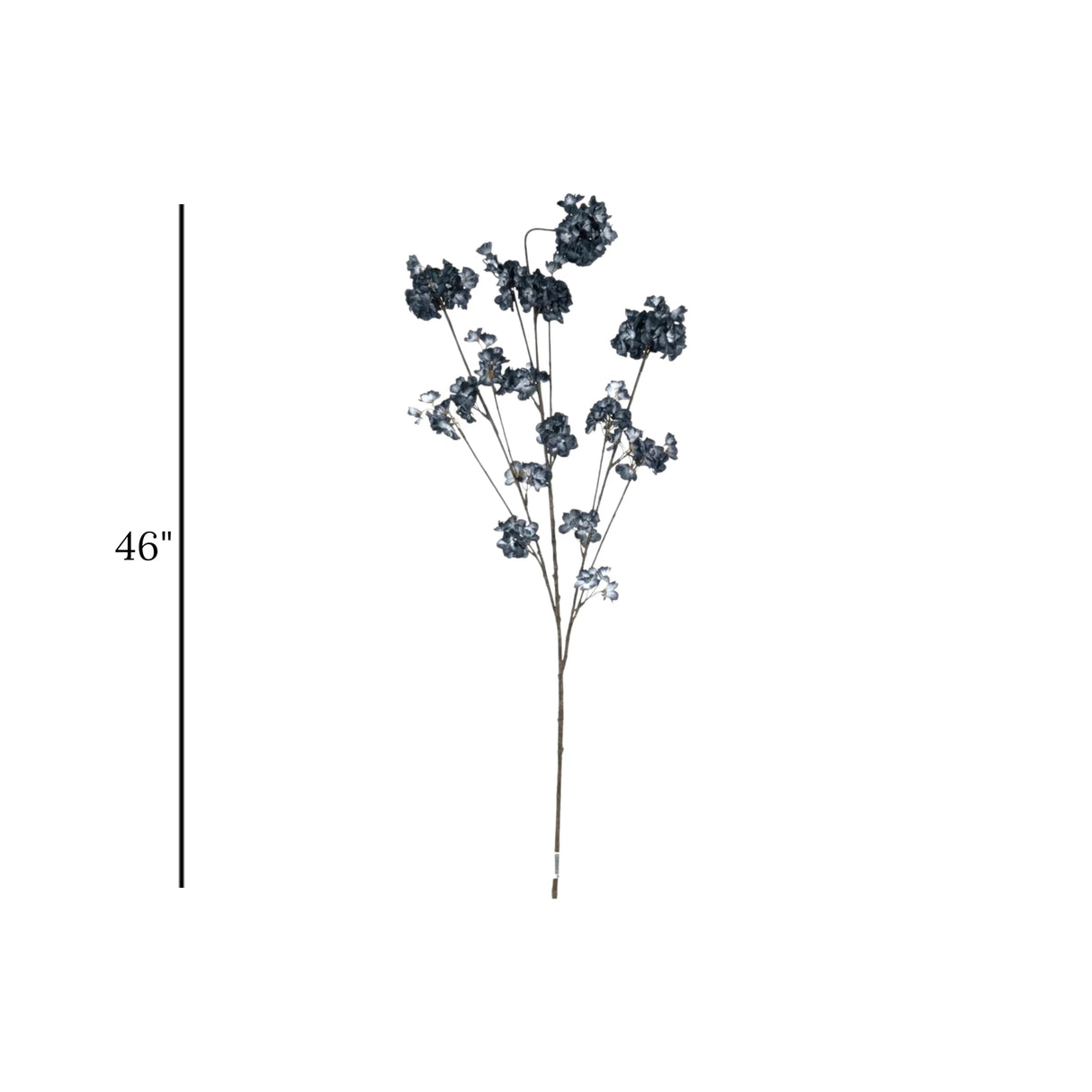 flower branch fucsia 2tone grey  46'' china