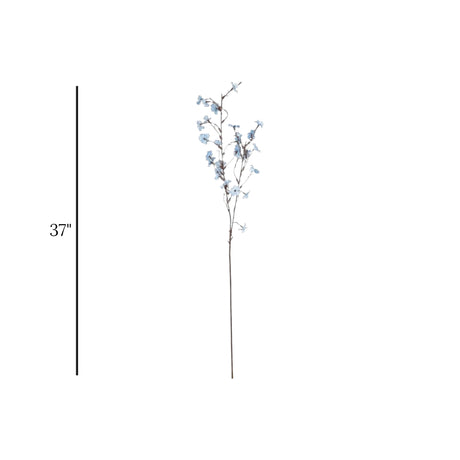 flower branch plum blossom 2tone blue 37'' china