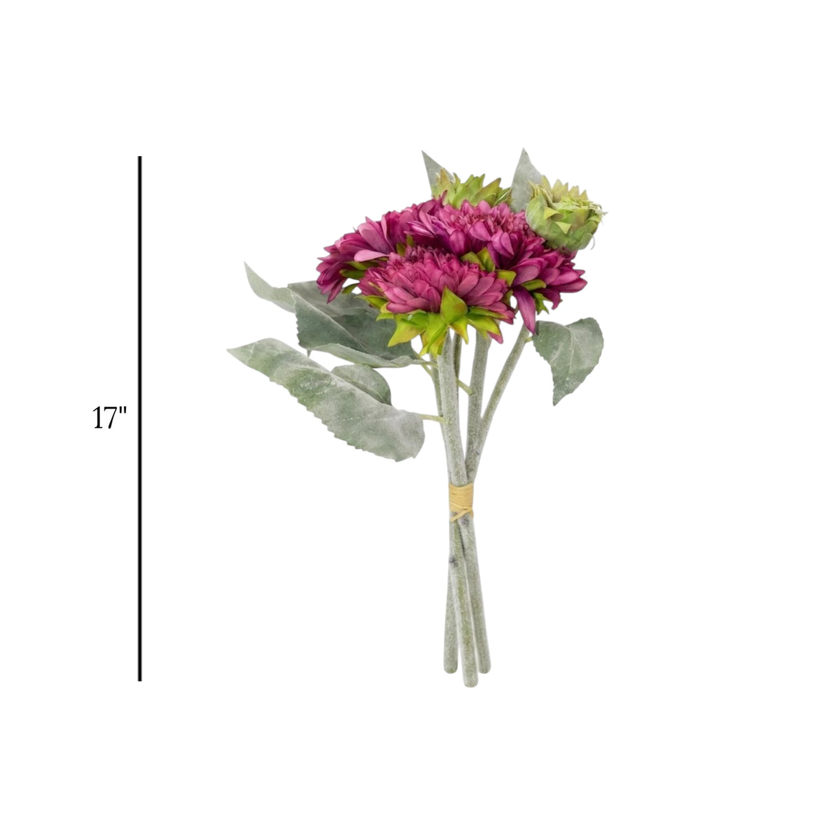 flower bunch florist daisy purple 17" china