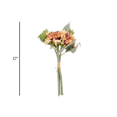 flower bunch florist 2tone peach 17" china