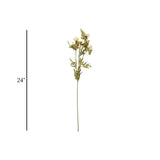 flower branch daisy 2tone white 24'' china