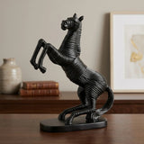 statue horse black 9.5''x5.5'' china