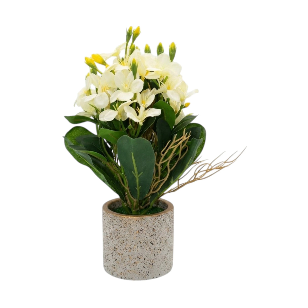 flower pot ceramic white freesia 10x3 china