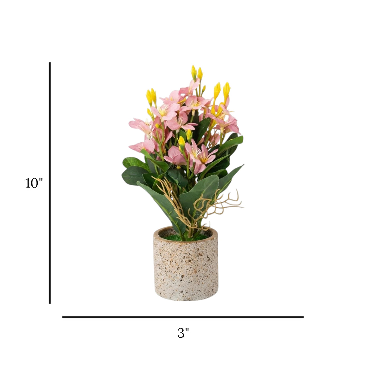 flower pot ceramic purple freesia 10x3 china