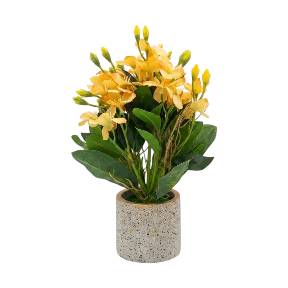 flower pot ceramic yellow freesia 10x3 china