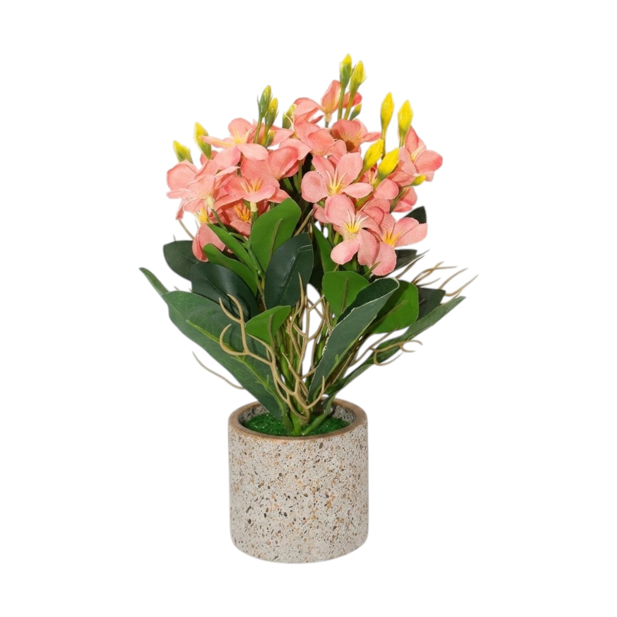 flower pot ceramic pink freesia 10x3 china