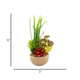 flower pot ceramic multi aloe-vera grass 11x5 china