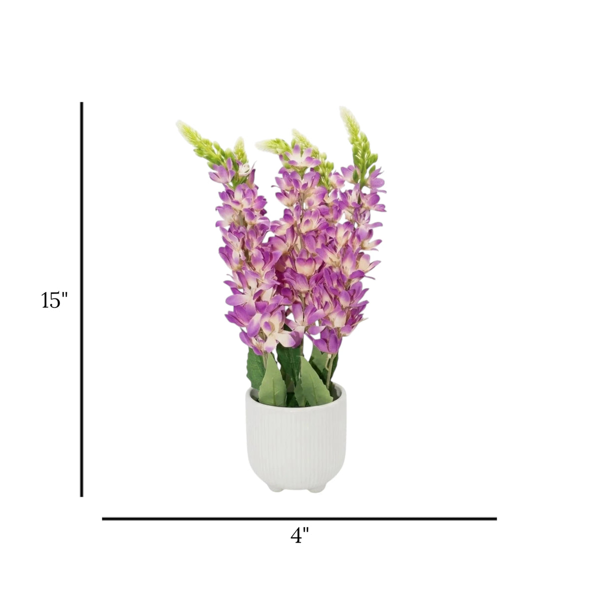 flower pot ceramic purple orchid 15''x4'' china