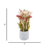 flower pot ceramic pink blossom 11x3 china