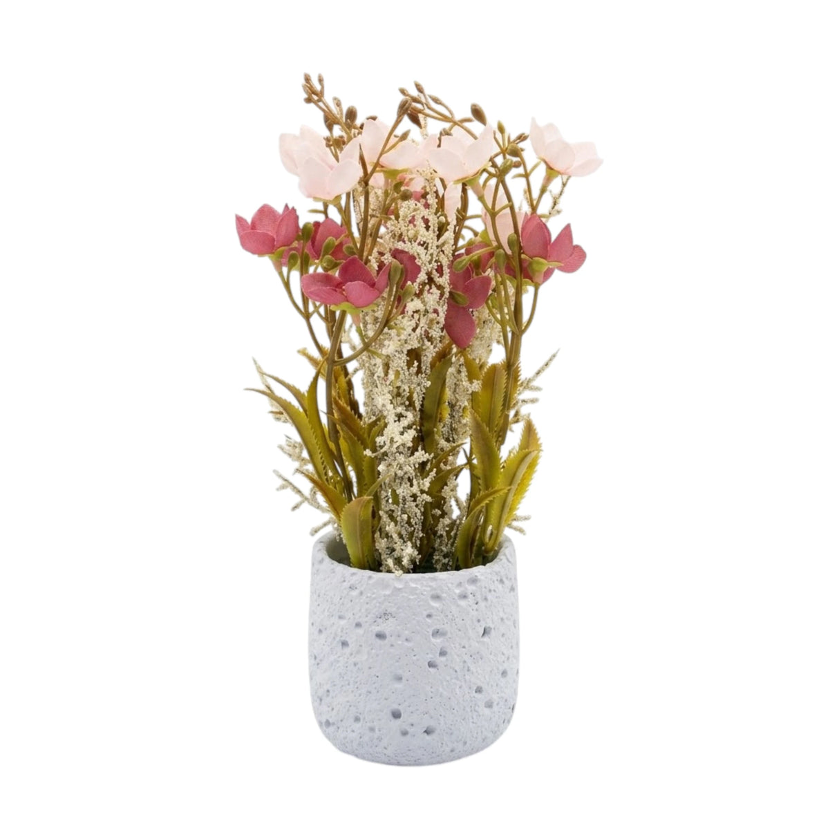 flower pot ceramic pink blossom 11x3 china
