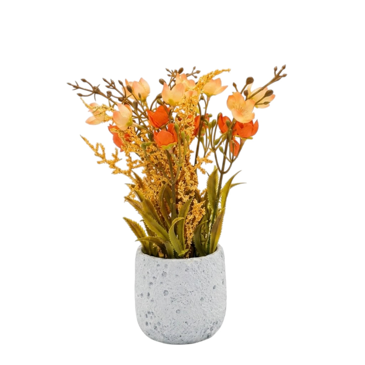 flower pot ceramic orange blossom 11x3 china