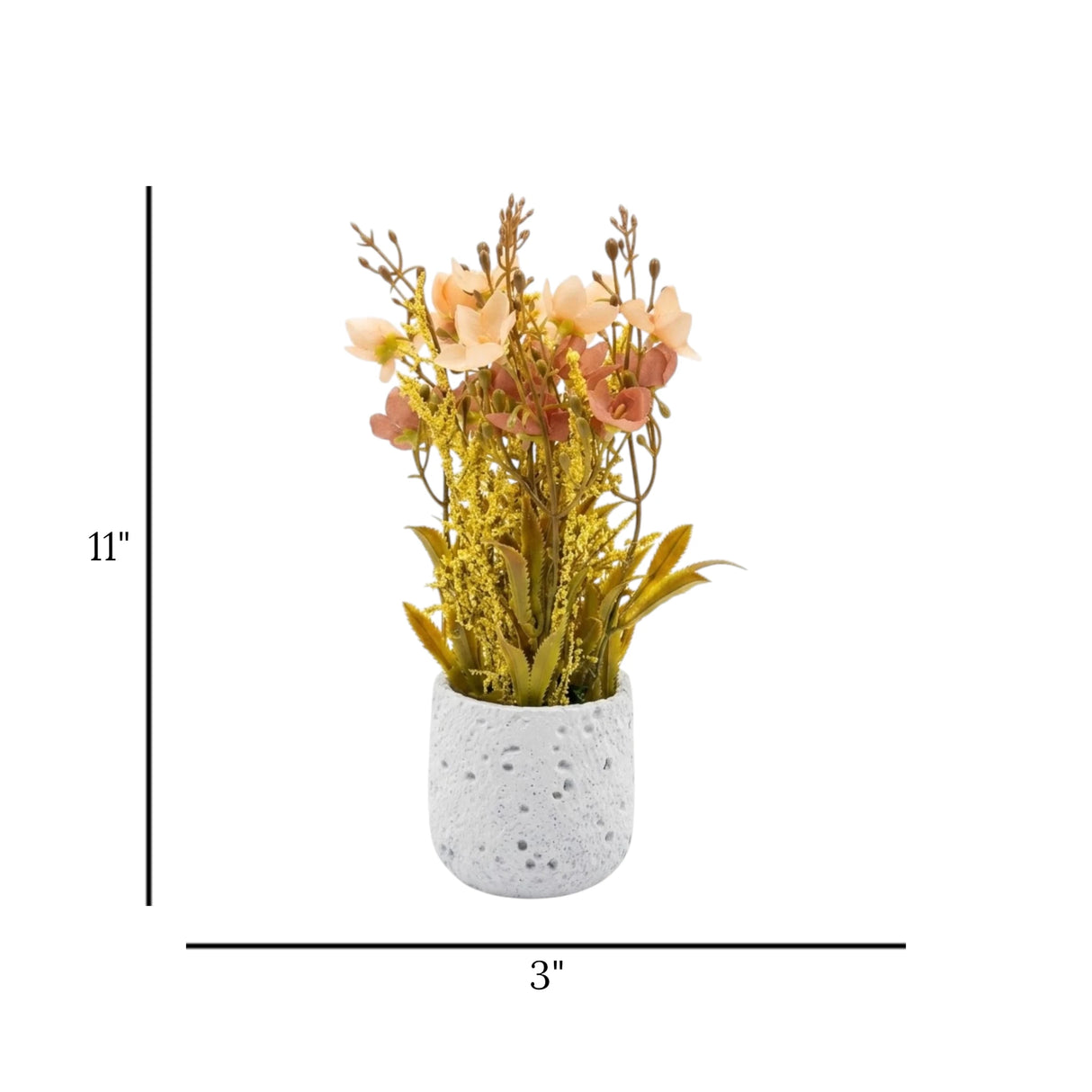 flower pot ceramic peach blossom 11x3 china
