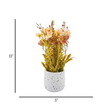 flower pot ceramic peach blossom 11x3 china